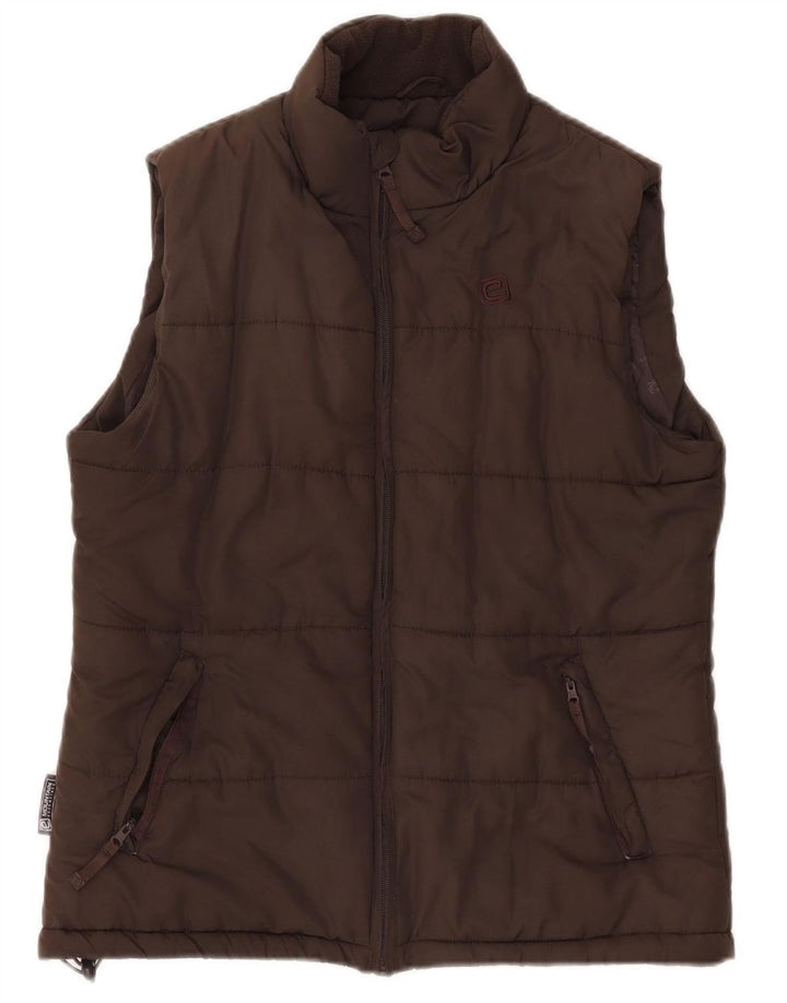 Mountain Essentials Gilet rembourré pour femme UK 12 Marron moyen Polyester
