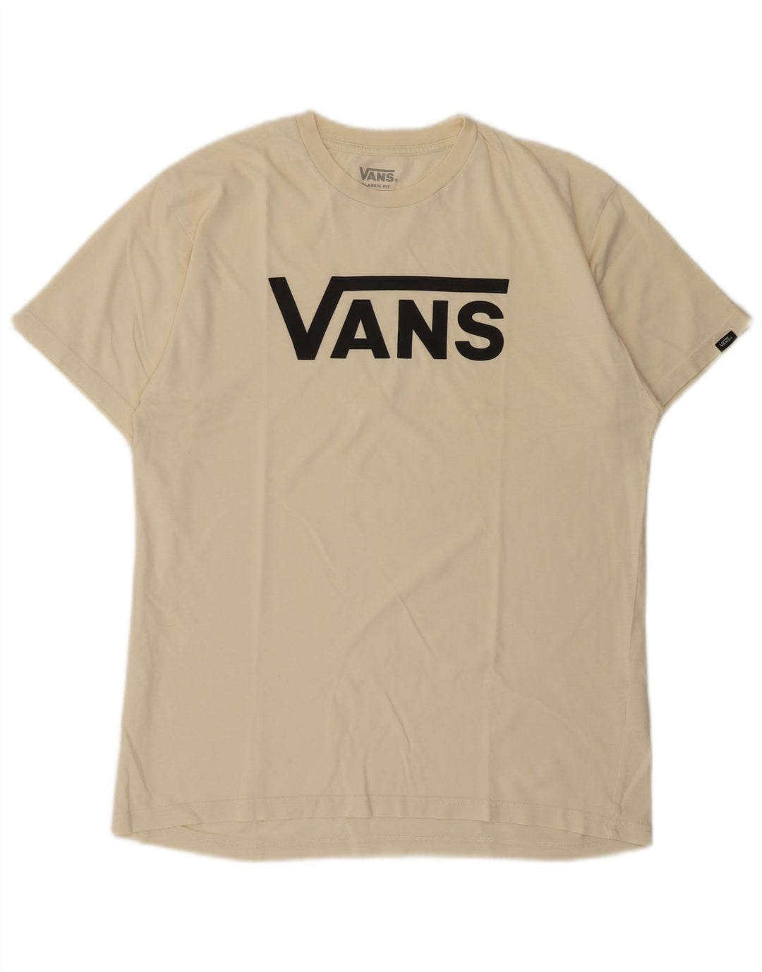 Vans T-shirt graphique coupe classique pour homme en coton blanc cassé moyen