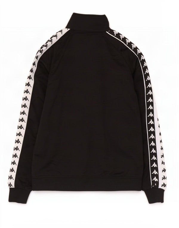 Kappa Veste de Survêtement Graphique Homme Noir Moyen Polyester Colorblock