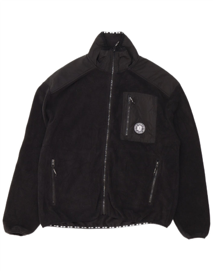 DKNY Veste polaire pour homme UK 38 Medium Noir Polyester