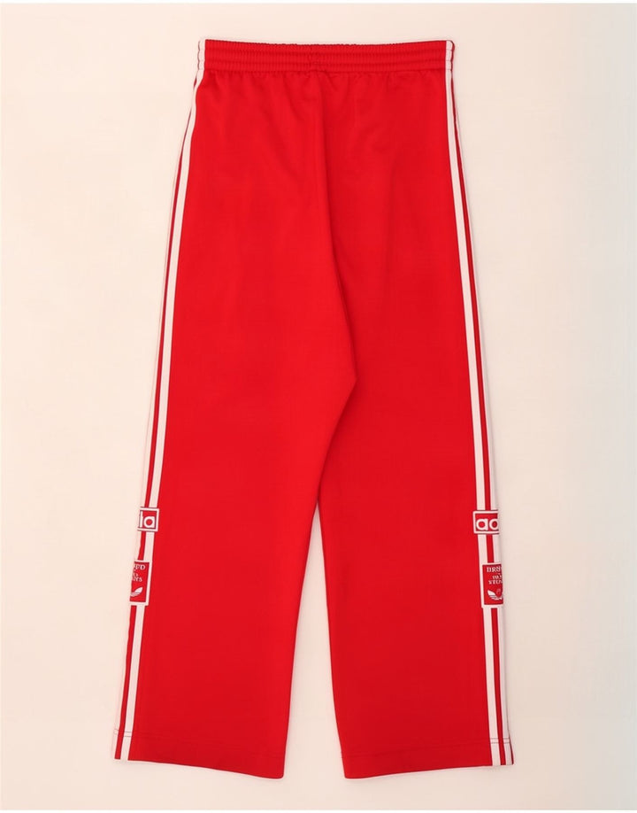 Pantalon de survêtement graphique Adidas pour homme en polyester rouge moyen