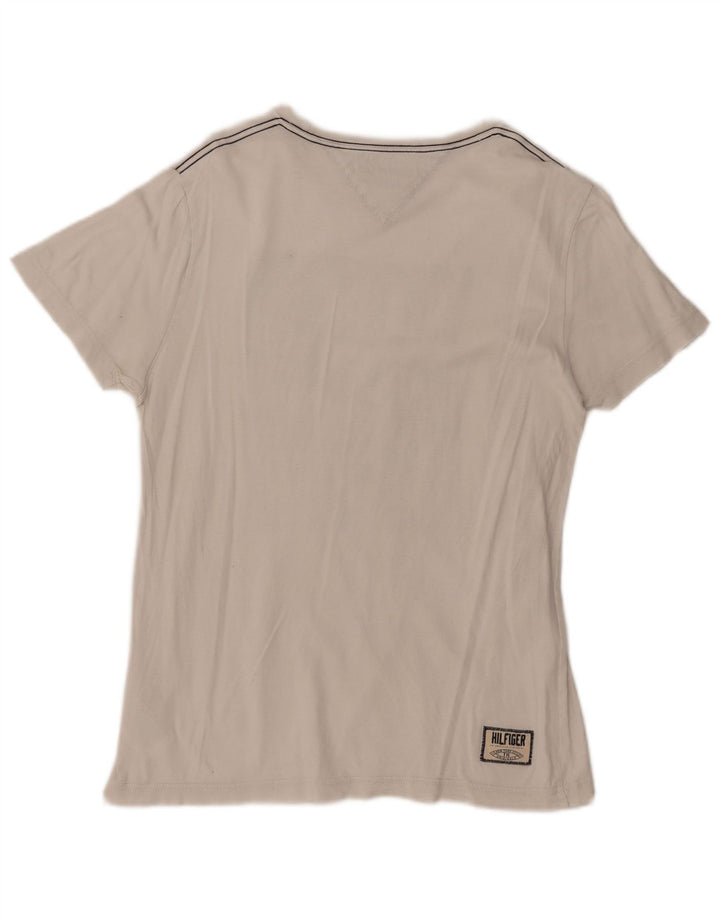 TOMMY HILFIGER Tee-Shirt Graphique Homme Blanc Moyen