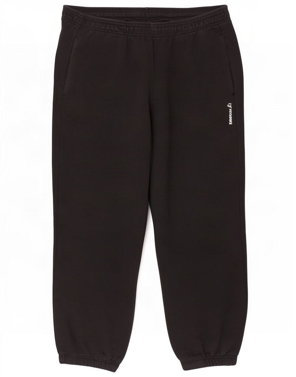 Reebok Mens Tracksuit Trousers Joggers XL Black Cotton