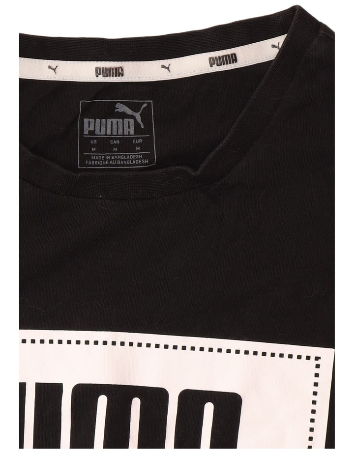 PUMA T-Shirt Graphique Homme Noir Moyen