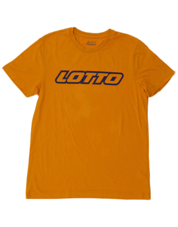 Lotto T-Shirt Graphique Homme Top XL Orange Coton