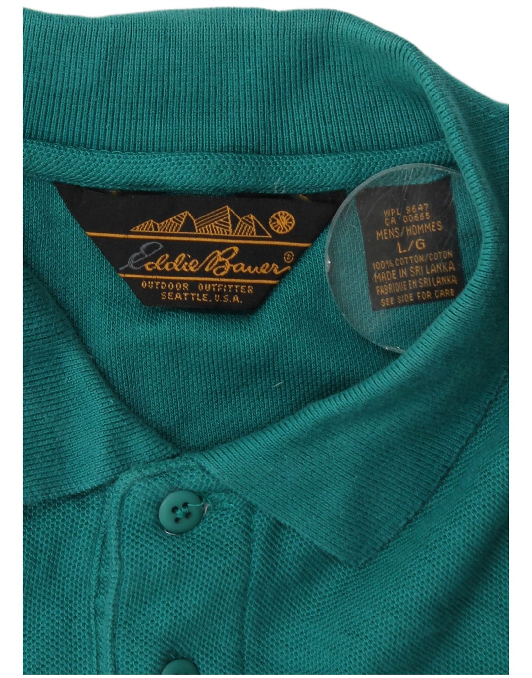 EDDIE BAUER Polo Homme Grand Coton Turquoise