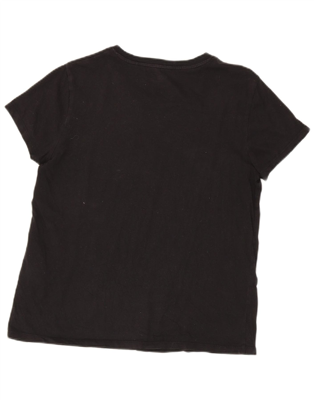 Levi's T-Shirt Oversize Graphique Femme UK 14 Noir Moyen Coton