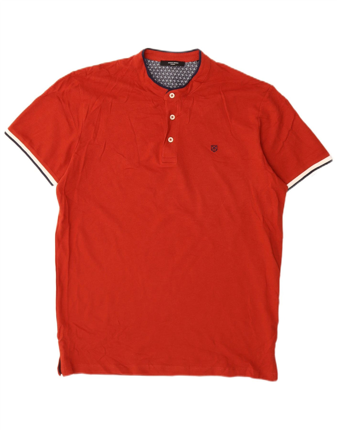 JACK & JONES Polo Homme Rouge Moyen Coton