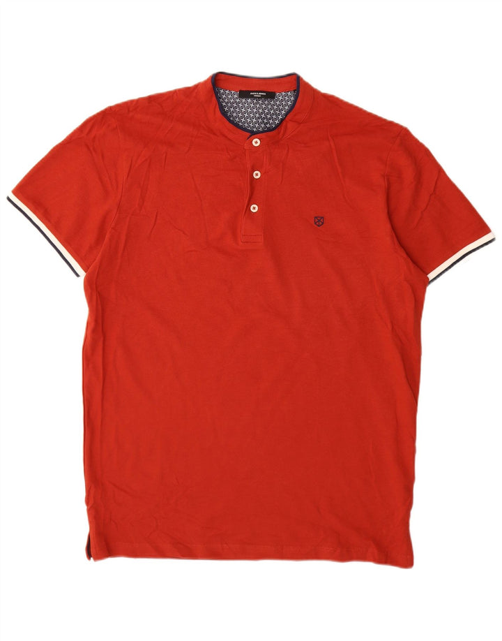 JACK & JONES Polo Homme Rouge Moyen Coton