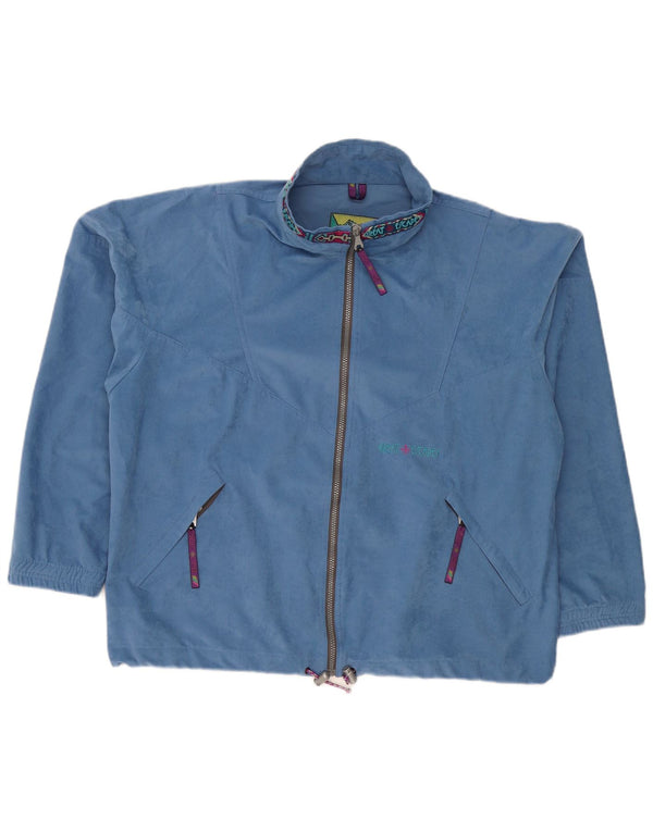 Great Escapes Veste de survêtement en velours graphique pour homme XL Bleu Polyester