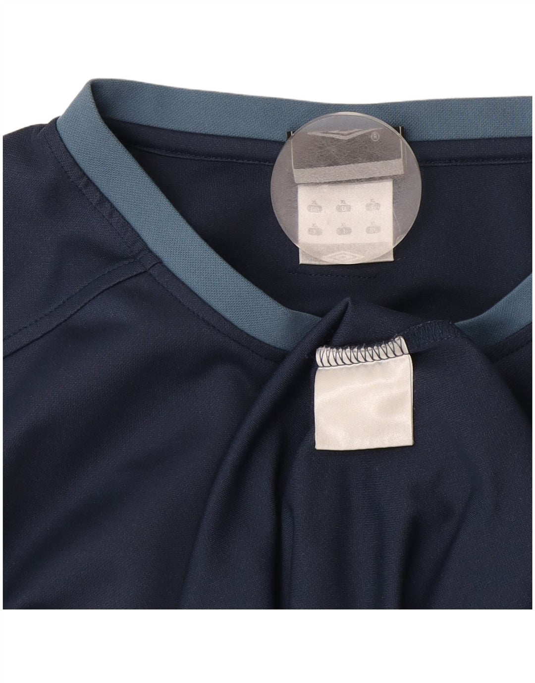 Umbro Homme Graphic T-Shirt Top XL Bleu Marine Colorblock Polyester