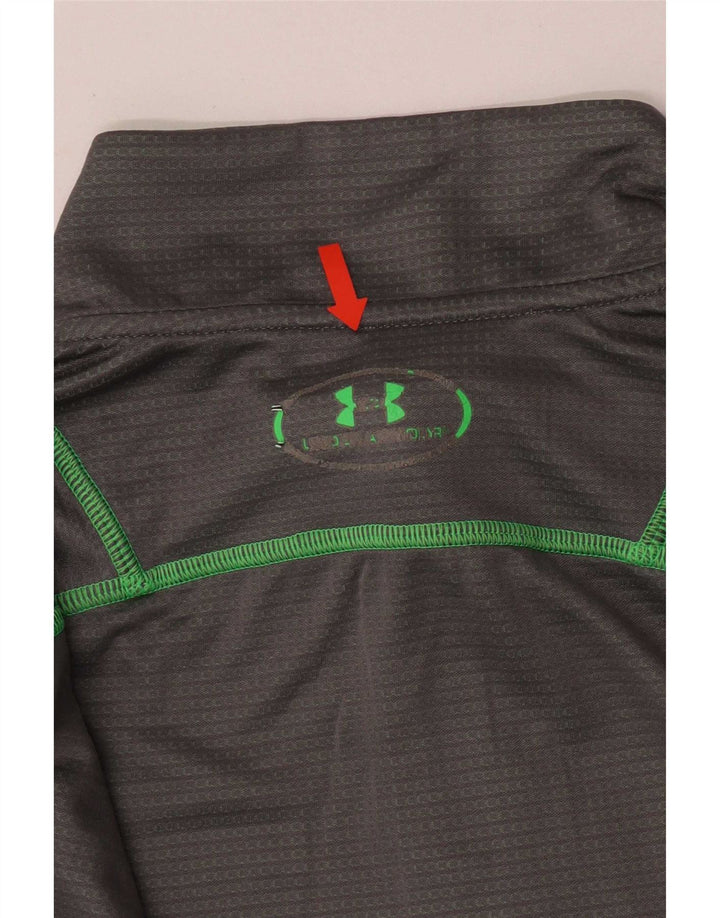 Under Armour Haut à col zippé à manches longues pour homme Gris Polyester Sports