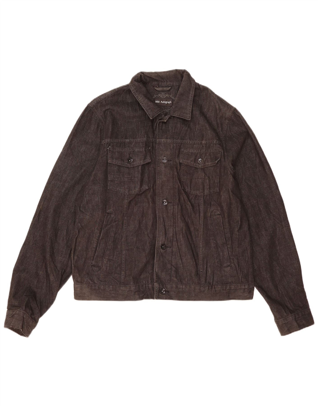 Marks & Spencer Veste en jean autographe pour homme UK 38 Noir moyen