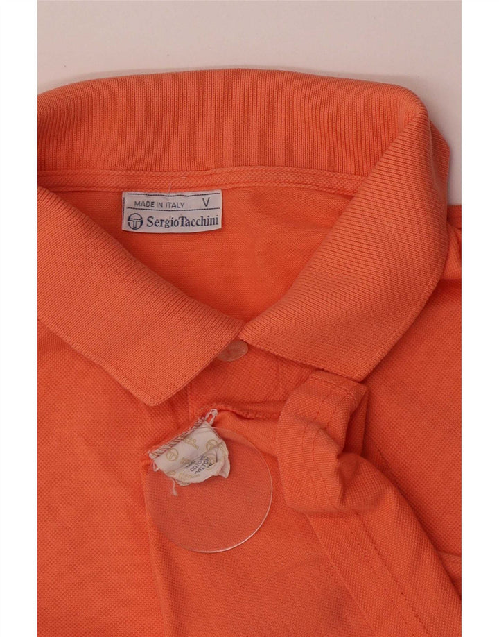 Sergio Tacchini Polo Homme Orange Moyen Coton