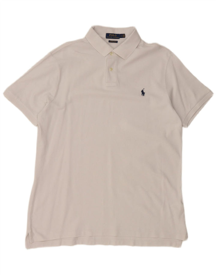 POLO RALPH LAUREN Polo Slim Fit personnalisé pour hommes en coton blanc grand
