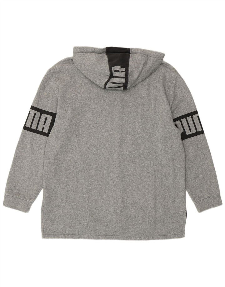 Puma Sweat à Capuche Graphique Zippé Homme XL Gris Coton