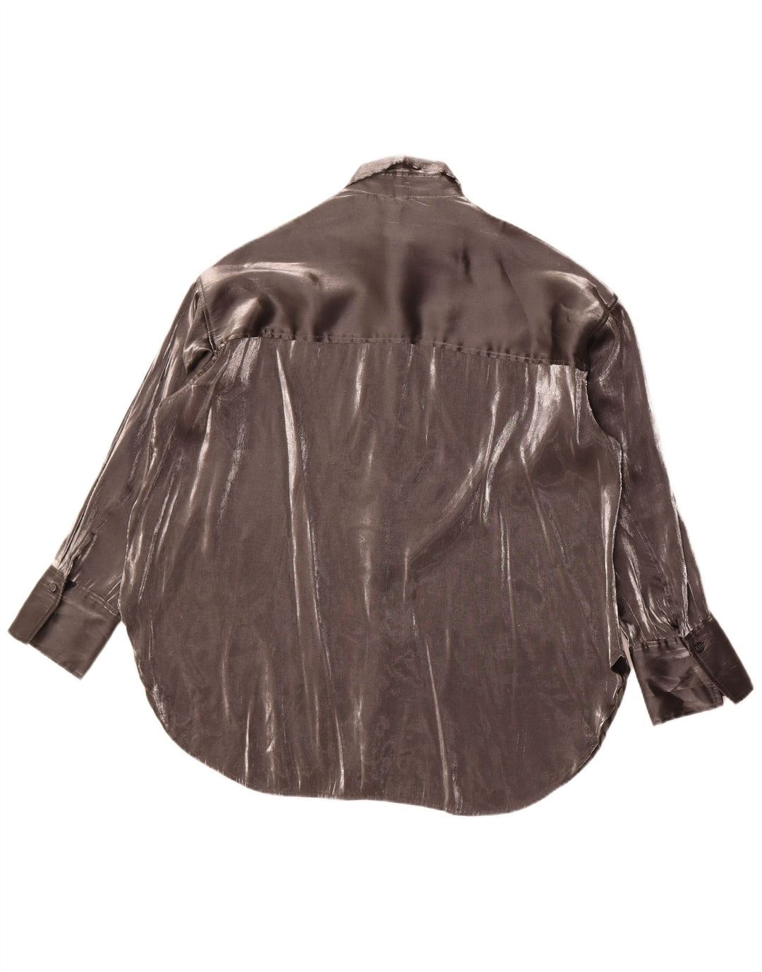 Chemisier chemise femme vintage UK 18 XL Gris
