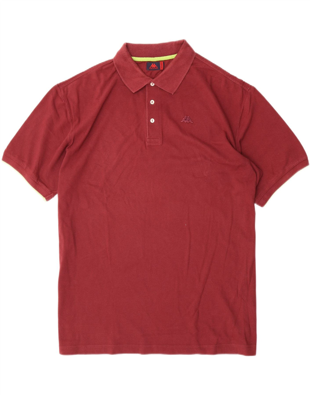 KAPPA Polo Homme 2XL Bordeaux Coton