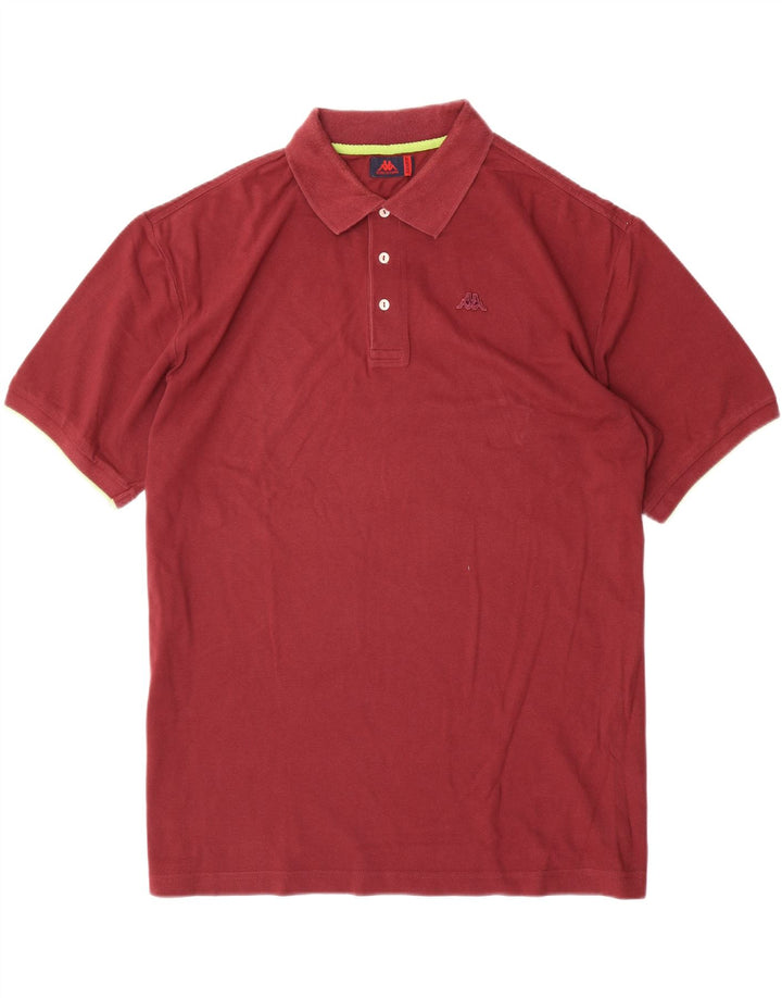 KAPPA Polo Homme 2XL Bordeaux Coton