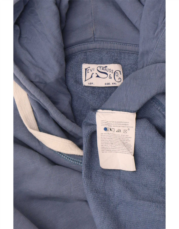 Levi's Pull à capuche pour homme 2XL Bleu marine Coton
