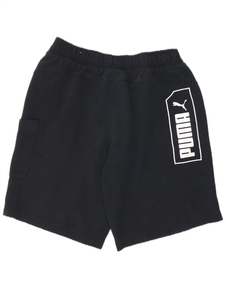 PUMA Short de sport graphique pour hommes, grand, noir