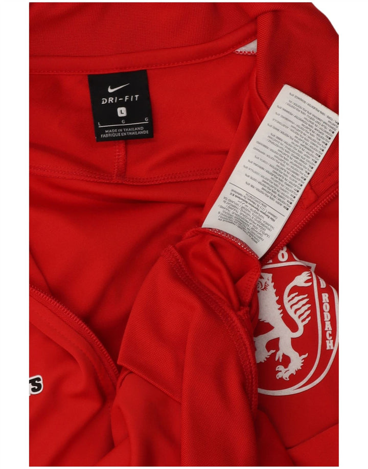 NIKE Veste de survêtement Dri Fit Graphic pour homme - Grand color block rouge