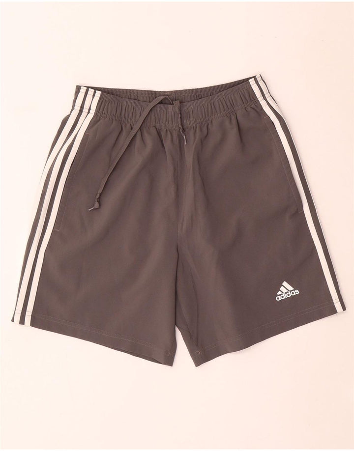 Adidas Short de sport pour homme Petit gris Polyester