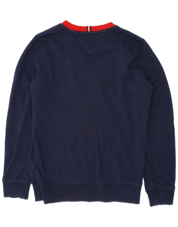 Tommy Hilfiger Sweat-shirt pour garçon 9-10 ans Bleu marine Colourblock