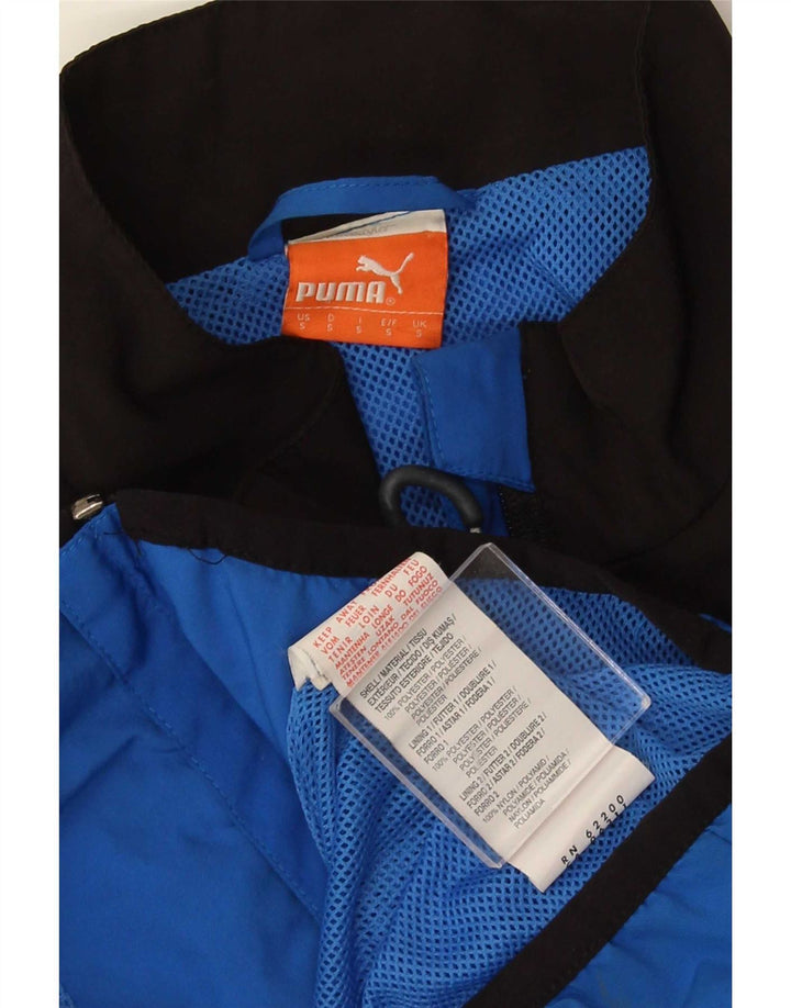 Puma Veste de survêtement pour homme Small Bleu Colorblock Polyester
