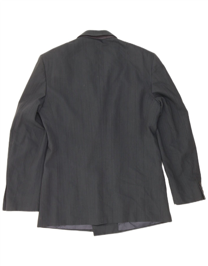 Mario Zegna Veste Blazer Croisée Homme IT 48 Laine Bleu Marine Moyen