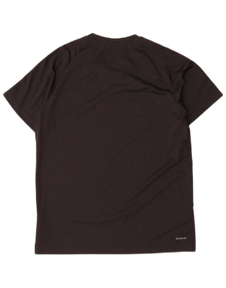 Adidas Hommes Climalite T-Shirt Haut Grand Noir Polyester