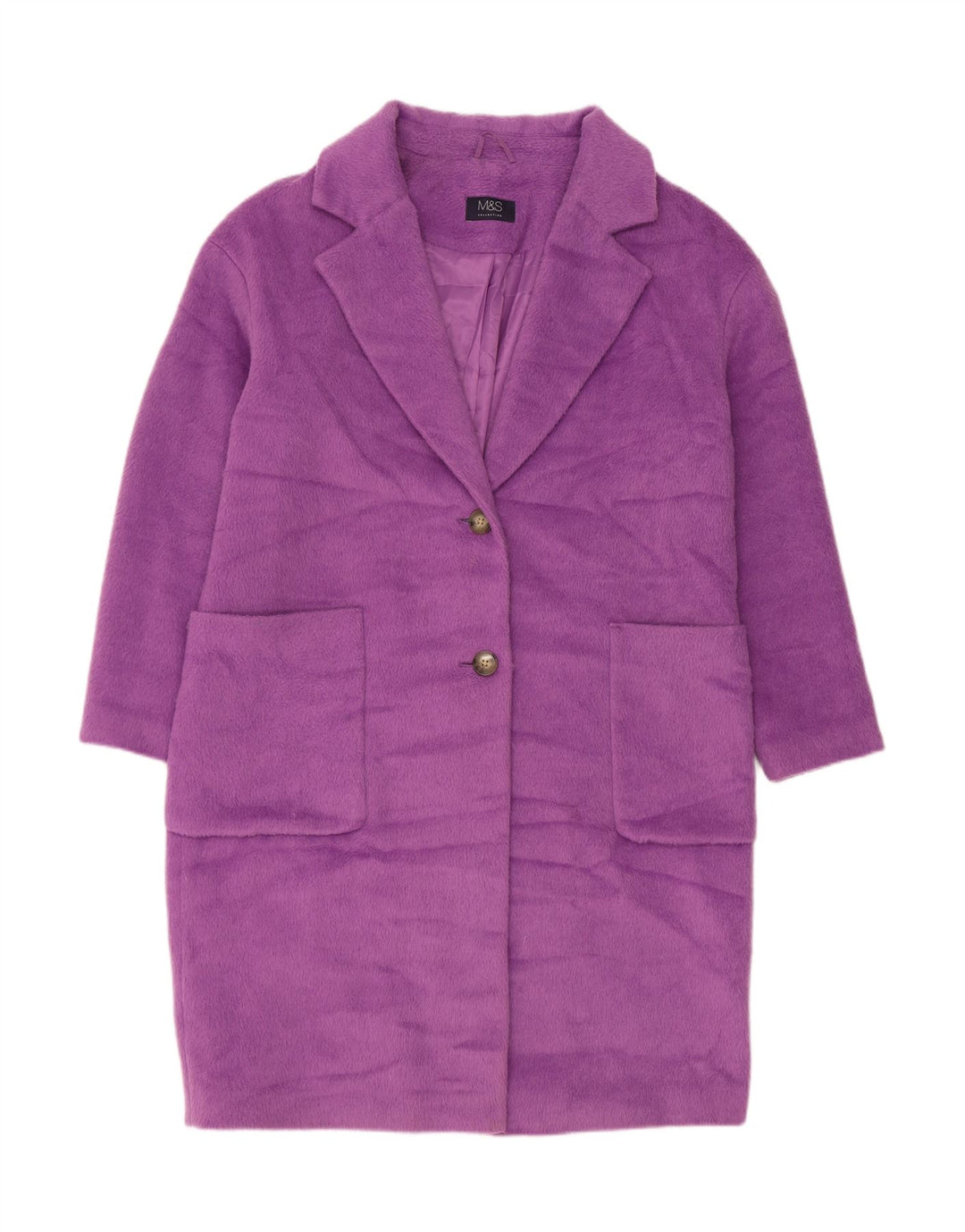 Marks & Spencer Manteau pour femme UK 14 Large Violet Polyester