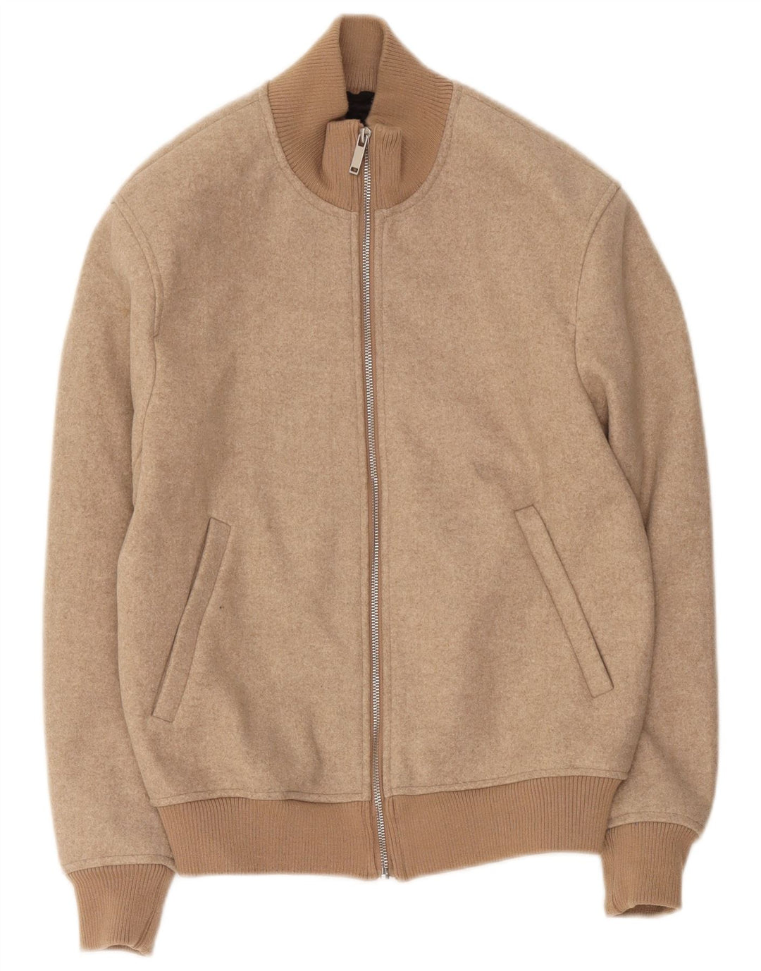 Zara Veste Bomber Homme UK 36 Petit Beige