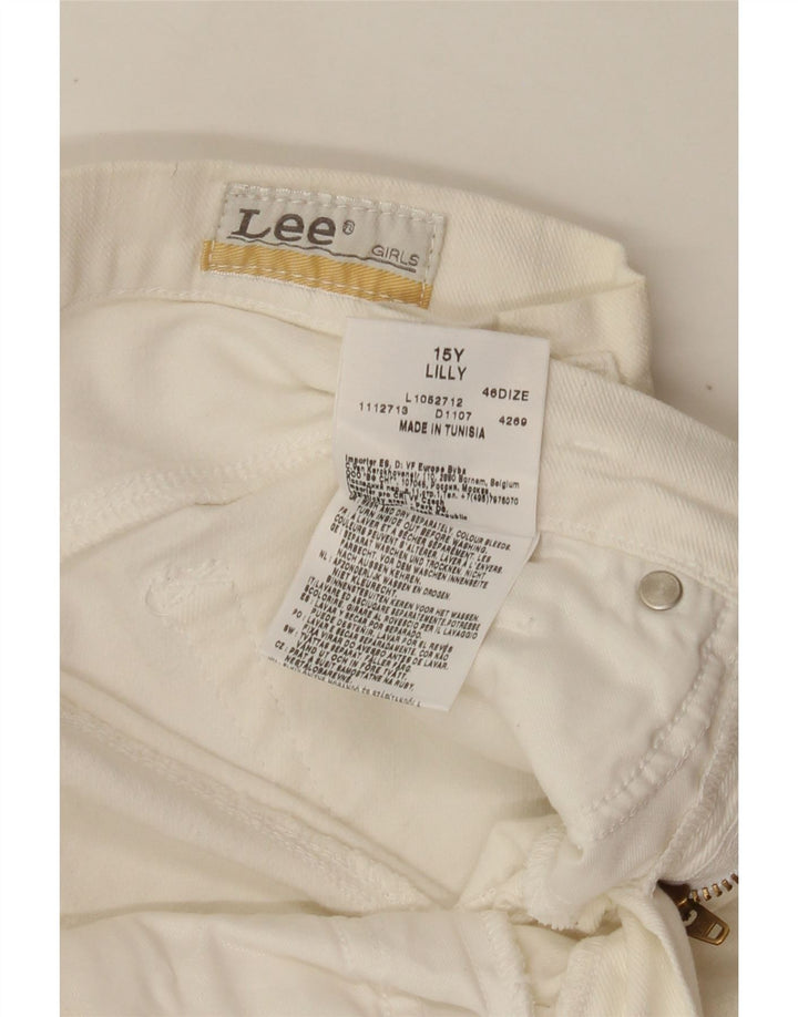 LEE Jean droit Lilly fille 14-15 ans W28 L26 coton blanc