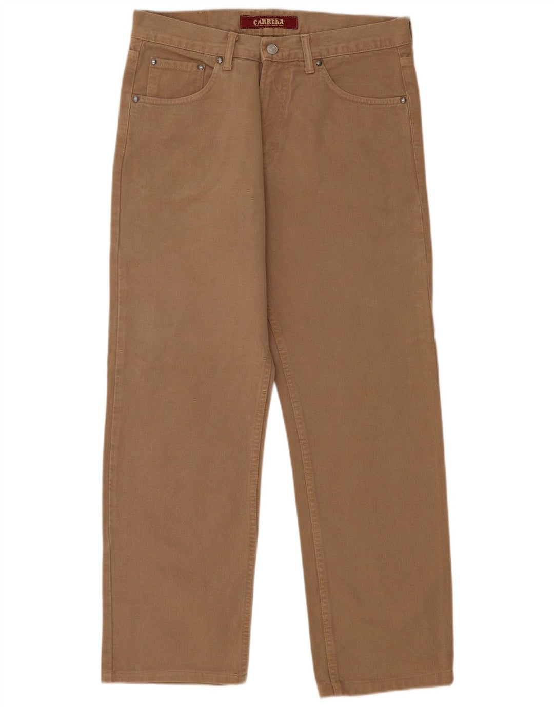 Carrera Jean Droit W33 L29 Beige Coton Homme