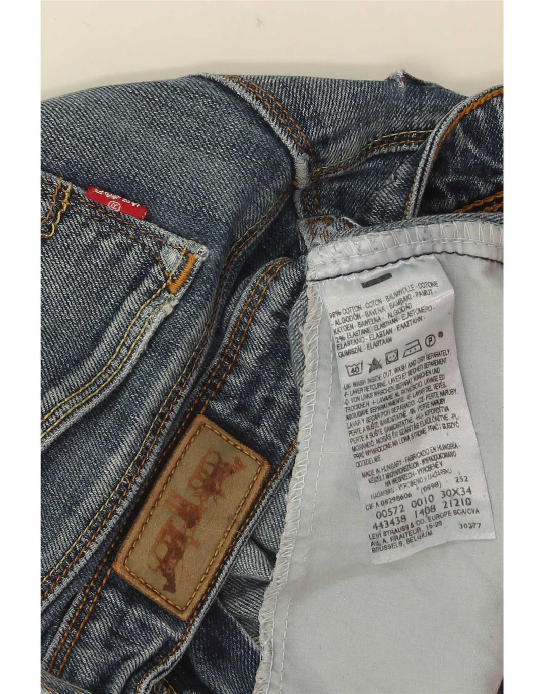 Levi's Jean Bootcut 572 Femme Bleu W30 L29 Coton