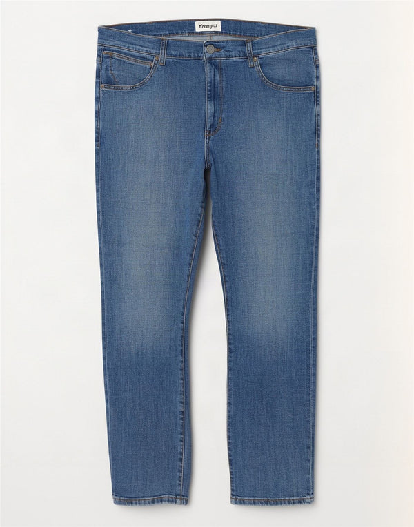 Wrangler Jean Slim Larston Homme W36 L32 Bleu Coton