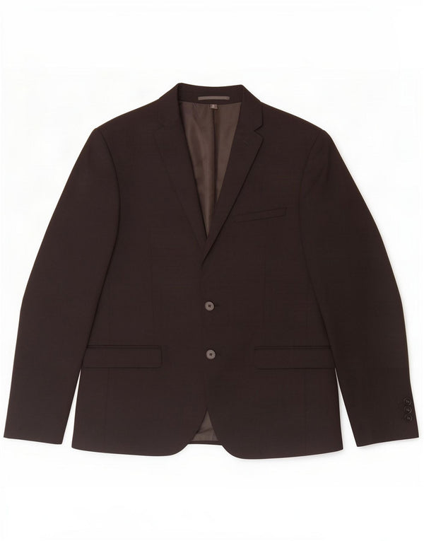 Marks & Spencer Veste blazer coupe skinny à 2 boutons pour homme EU 50 Large Noir