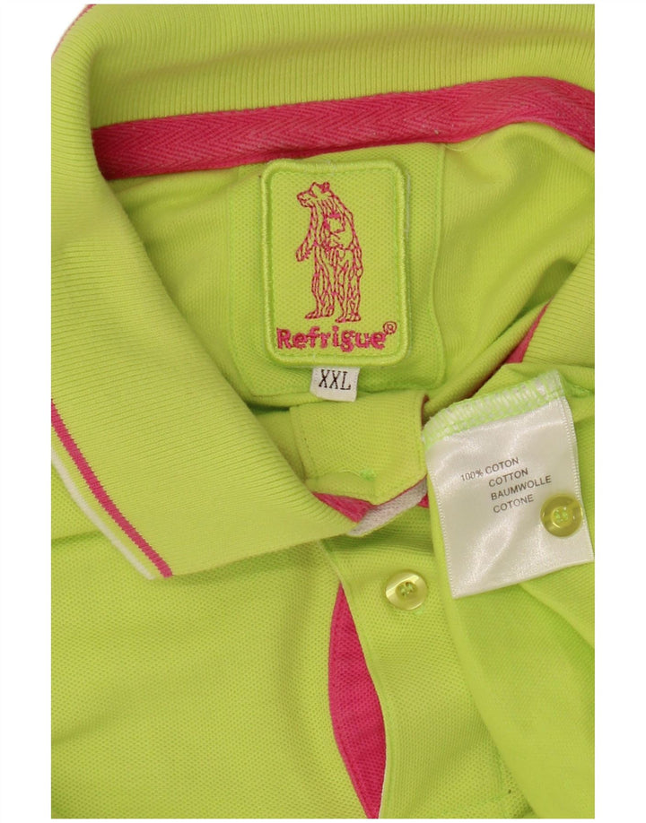REFRIGUE Polo Homme 2XL Vert Coton