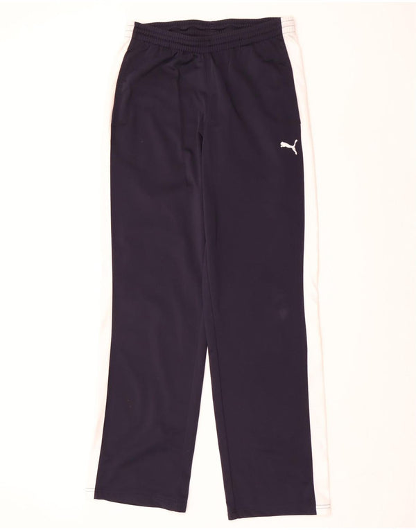 Puma Pantalon de Survêtement Homme Bleu Marine Moyen Polyester Colorblock
