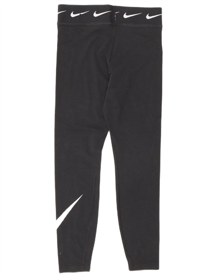 Nike Leggings graphiques pour femmes UK 12 coton noir moyen