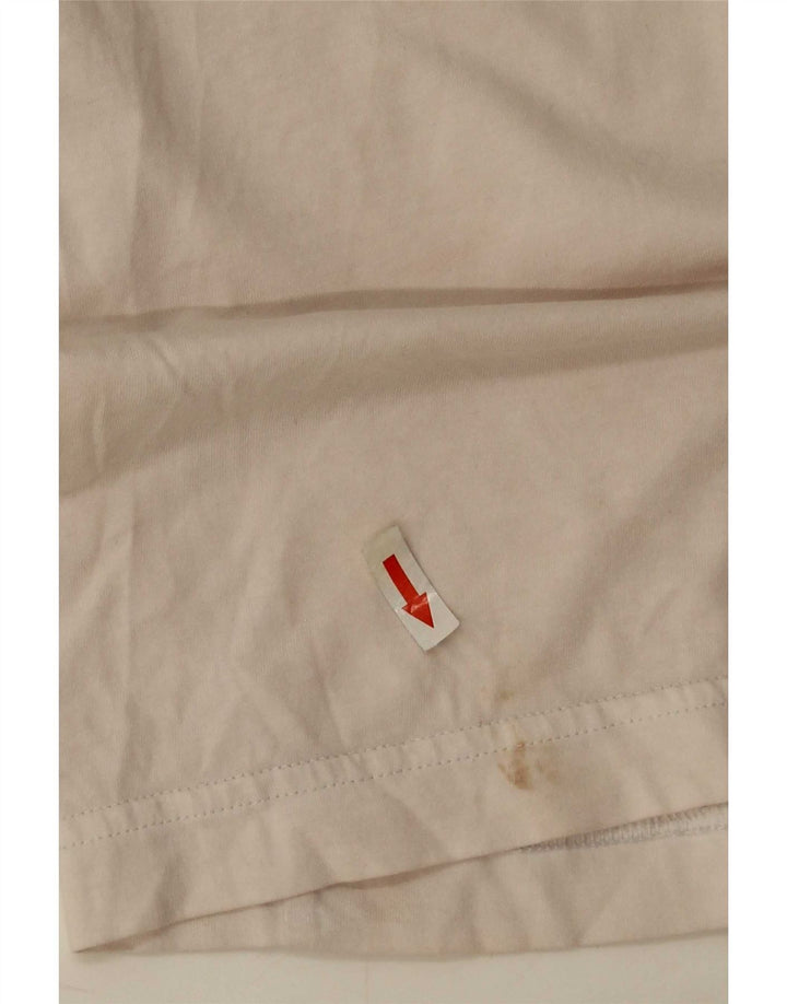 Puma T-shirt graphique pour hommes, grand, blanc, coton