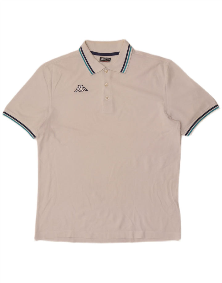 Kappa Polo Homme XL Blanc