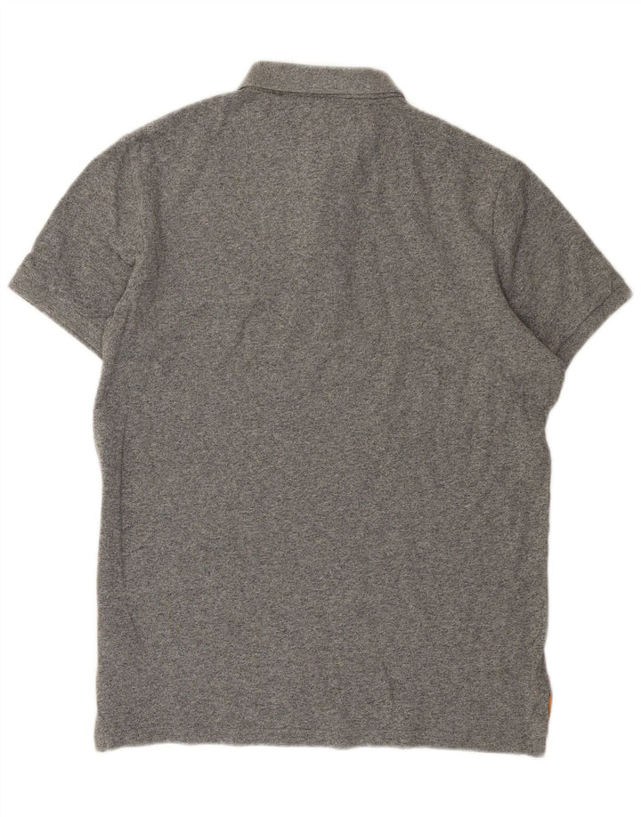 Superdry Polo Graphique Homme Large Gris Moucheté Coton