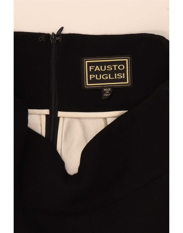 Fausto Puglisi Femme Mini Jupe Plissée W29 Noir Moyen