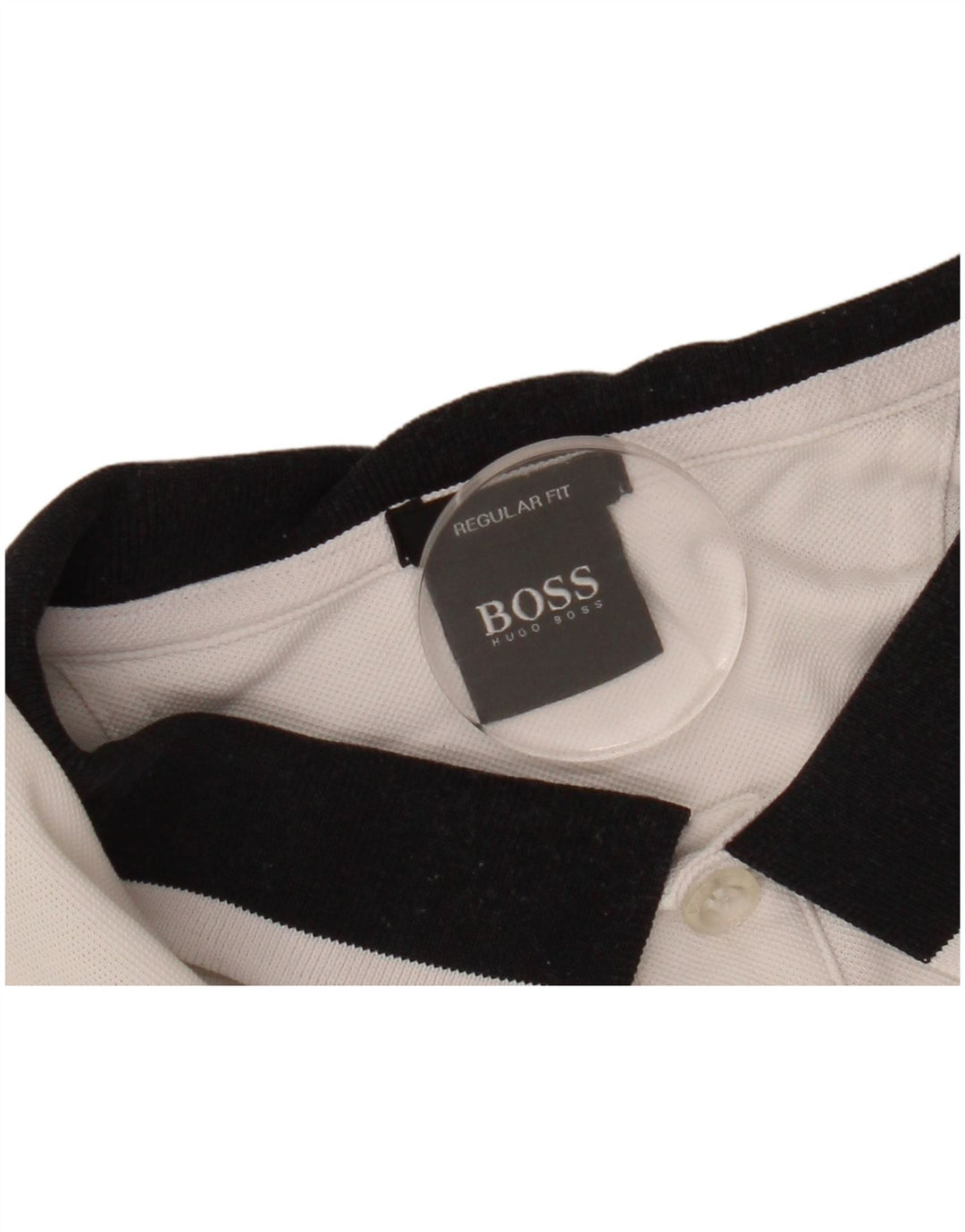 HUGO BOSS Polo Regular Fit Homme Blanc