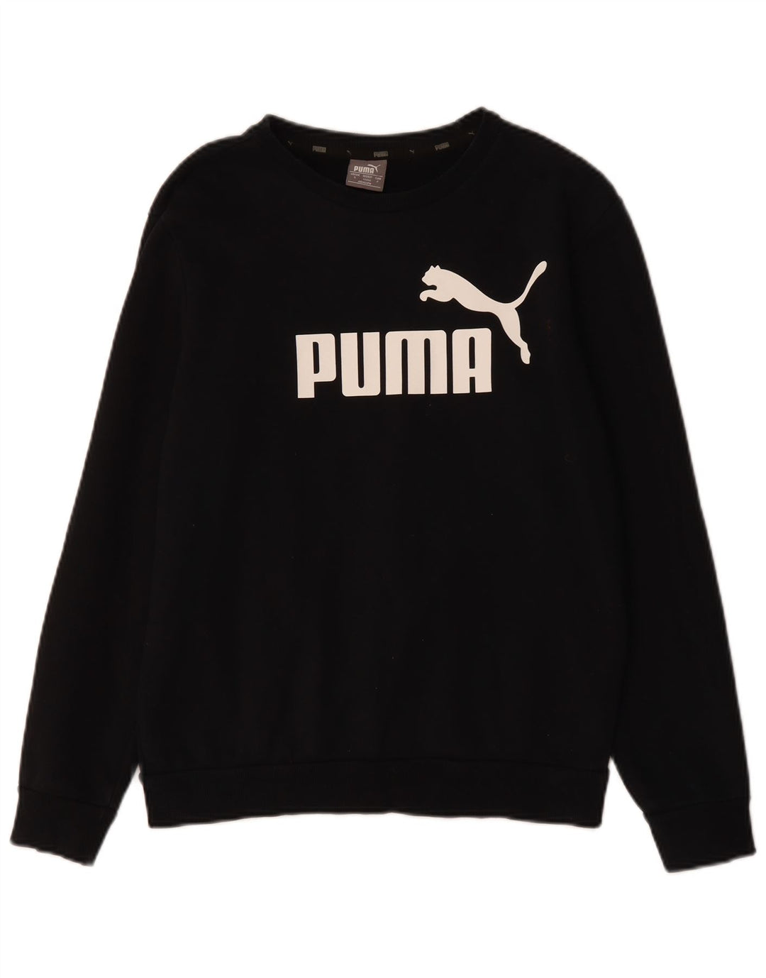 PUMA Sweat-shirt graphique pour hommes, petit, en coton noir
