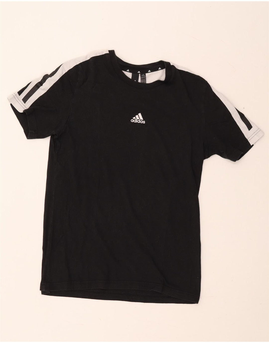 Adidas T-Shirt Homme Haut Petit Coton Colorblock Noir