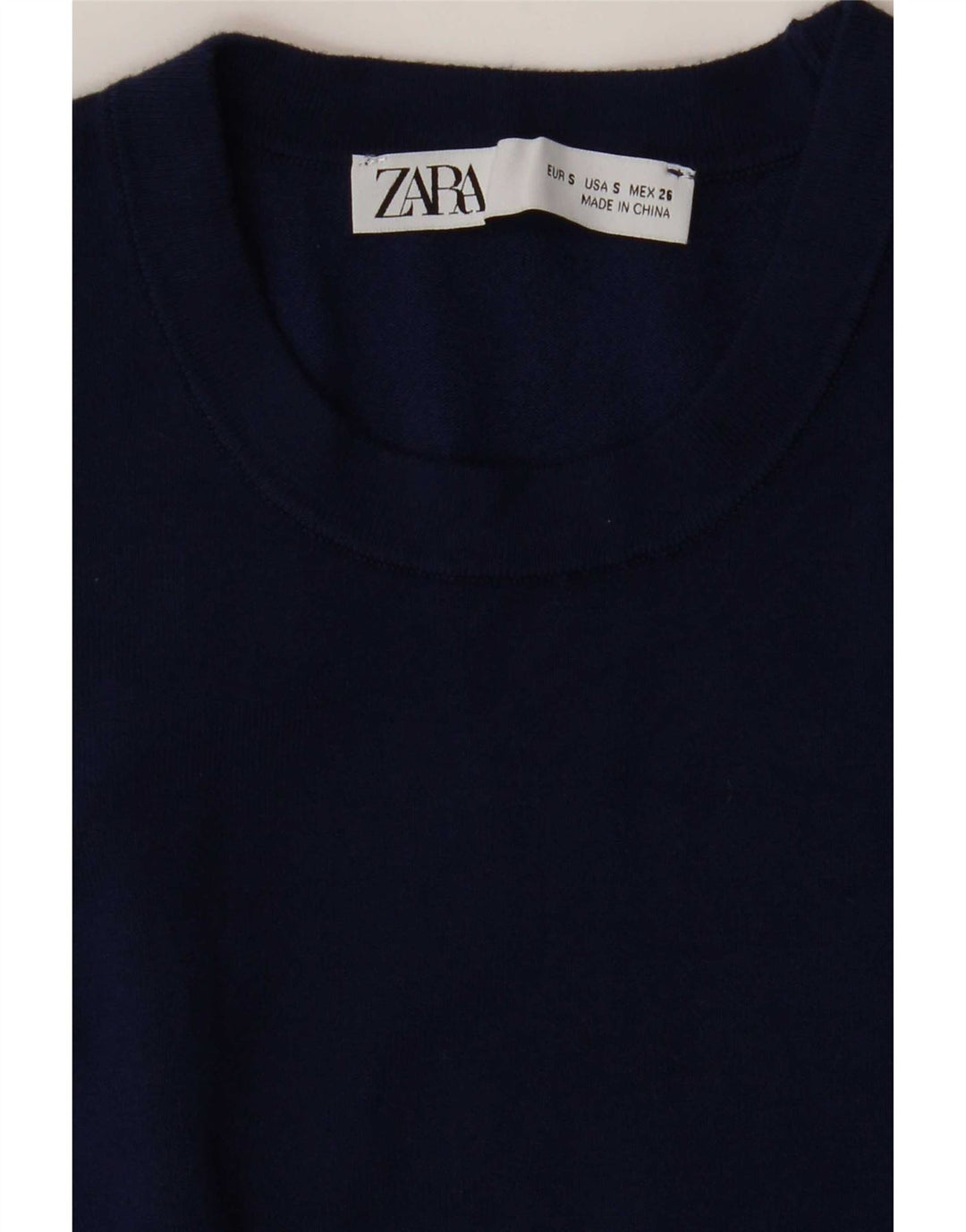 Zara Womens Vest Débardeur UK 10 Petit Bleu Marine