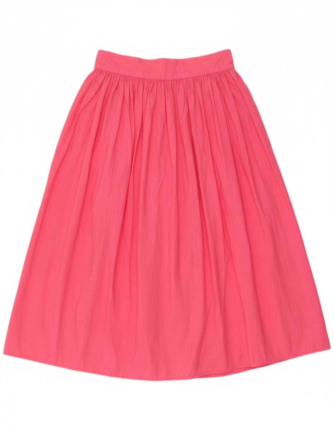 Benetton Jupe trapèze IT 44 Medium W28 en coton rose pour femme